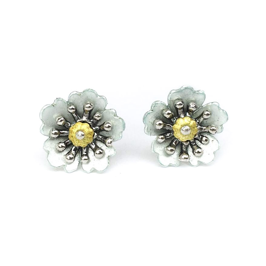 Strawberry Flower Stud Earrings